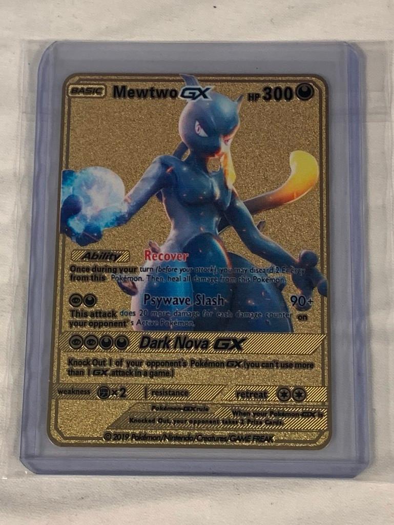 POKEMON Dark Nova GX Mewtwo Limited Edition Gold | Proxibid