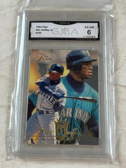 KEN GRIFFEY JR. 1994 Flair Baseball Card Graded 6 EX-NM