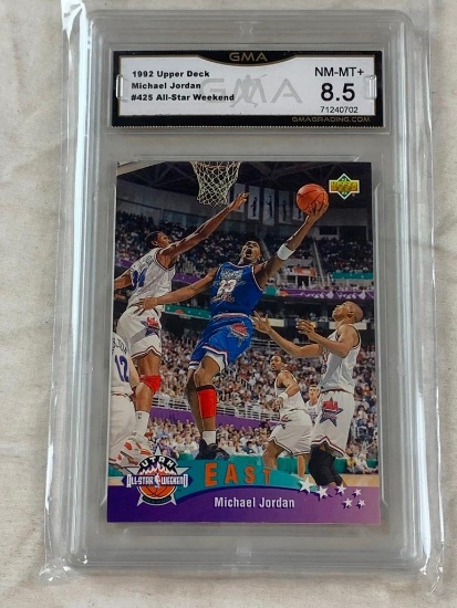MICHAEL JORDAN 1992 Upper Deck Basketball Card Graded 8.5 NM/MT+
