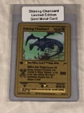 POKEMON Shining Charizard Limited Edition Gold Metal Card