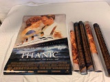 Lot of 6 TITANIC Original International One Sheet Style B double-sided posters. Measures 27
