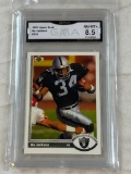 BO JACKSON 1991 Upper Deck Football Card Graded 8.5 NM/MT+