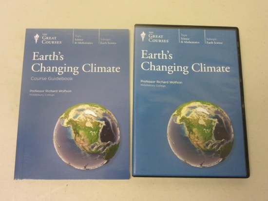 THE GREAT COURSES Earth's Changing Climate 2 DVDs and Guidebook