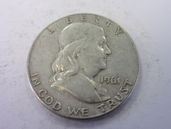 1961-D .90 Silver Franklin Half Dollar