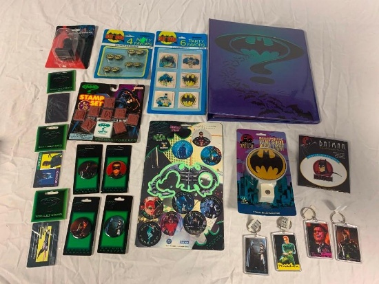 Lot of BATMAN memorabilia 1980's and 1990's NEW