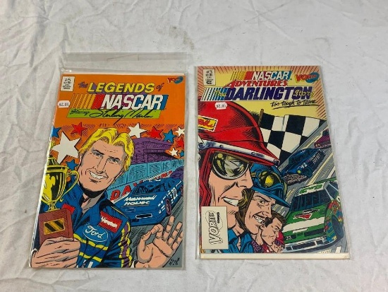 NASCAR Comic Books- The Darlington Story and Sterling Marlin