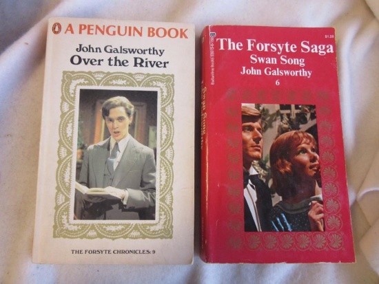 Lot of 2 John Galsworthy Paperback Books from the Forsythe Series
