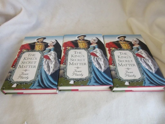 3 Identical Copies of The King's Secret Matter" Written by Jean Plaidy All Hardcover