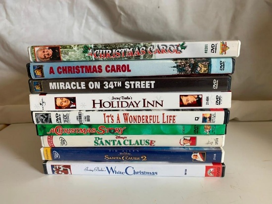 DVD Lot of 9 Classic CHRISTMAS Movies-The Santa Clause, Christmas Story, Wonderful Life and others