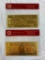 Lot of 2 24K GOLD Plated Foil Novelty Notes $5000 and $10,000 Bill Gold Banknotes