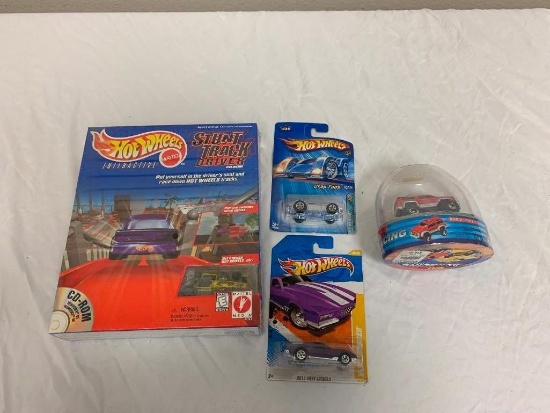 Lot of 2 Hot Wheels, Mini RC Truck and CD-ROM Computer Game NEW