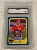 PETE ROSE 1986 Fleer Baseball Card Graded 8.5 NM-MT+