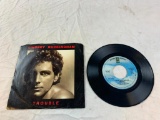 LINDSEY BUCKINGHAM Trouble/Mary Lee Jones 45 RPM Record 1981 Picture Sleeve