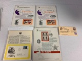 1983 1984 American Commemorative Postal Stamps plus 2 1st day covers