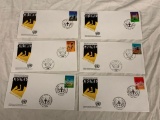 United Nations 1990 CRIME PREVENTION Set of 6 First Day Covers