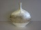 HOMEGOODS White/Brown Wide Ceramic Vase 20