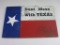 Wooden Painted Texan Flag 'Don't Mess with Texas' Signed Billy the Kid 2016 17