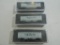 3 vintage N scale train cars in cases look new