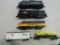5 vintage N Scale cars and engines as pictured