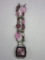 NARMI Pink/Silver Toned Water Resis./Stainless Steel Back Wrist Watch 8.5