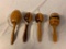 Lot of 4 Vintage Wooden Catch Toys