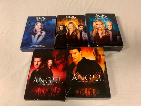 BUFFY THE VAMPIRE SLAYER and ANGEL Lot of 5 DVD Seasons Box Sets