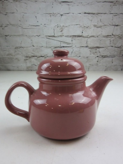 Pink Ceramic RONDO 1983 Tea Pot 4.5" Tall w/ Lid