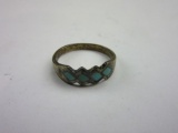 .925 Silver 2.6g Size 8 Turquoise Ring