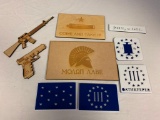 Lot of 2nd Amendment Laser Cut Display Pieces