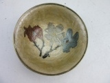 Cloissonne Brass Bowl w/ Floral Design 6