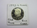 1992-S Cameo Kennedy Half Dollar Clad Proof