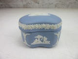 Blue/White Ceramic Classical Design Trinket/Jewelry Box 2