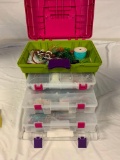 Plano Creative Options Large Rack System Case full of Jewelry Making Supplies