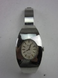 PEDRE 17 Jewels Swiss Stainless Steel Back Silver Toned Wrist Watch Needs Battery 2.5