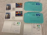 United Nations 1992 EARTH SUMMIT Lot of of 2 First Day Covers, 2 Post Cards and 2 Air Letters