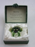 Green Crystal Frog Thank You Gift w/ Box