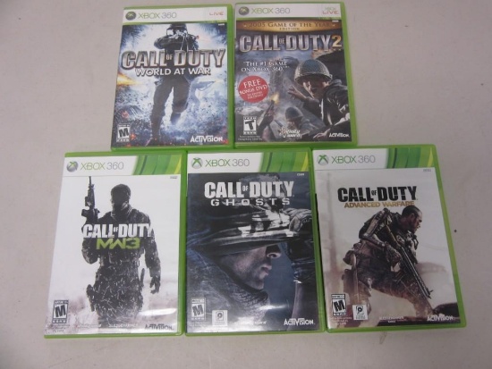 Lot of 5 XBOX 360 Call of Duty Games