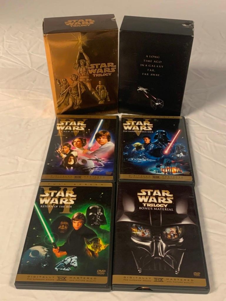 Star Wars Trilogy (DVD, 2004, 4-Disc Set, Full Screen) | Art, Antiques &  Collectibles Collectibles | Online Auctions | Proxibid