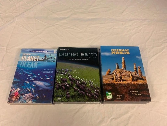 Planet Earth, Planet Ocean and Animal Planet Meerkat Manor DVD Box Sets