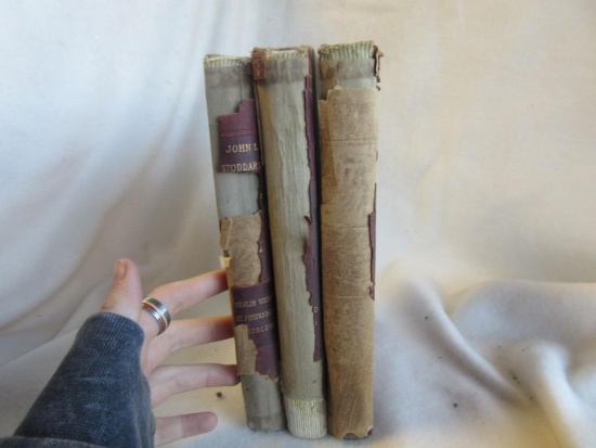 Lot of 3 Volumes of "John L. Stoddard's Lectures" Written by Published by the Balch Brothers Co.