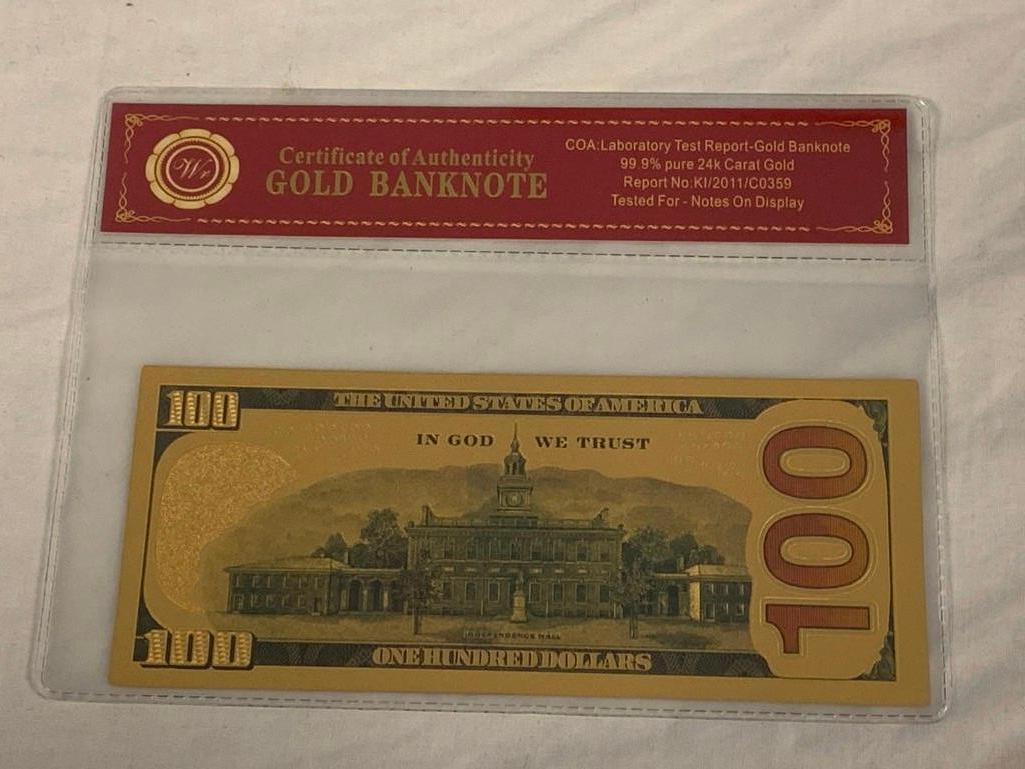 LEBRON JAMES 24K Gold Foil NOVELTY Banknote Proxibid
