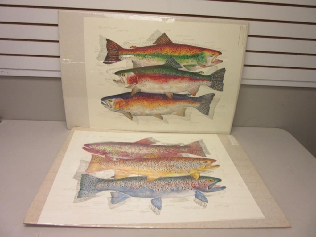 Eileen Klatt Rainbow Trout 1993 絵画 Eileen Klatt Rainbow Trout