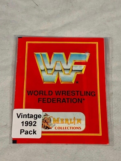 WWF Wrestling Sealed Pack of 1992 Stickers