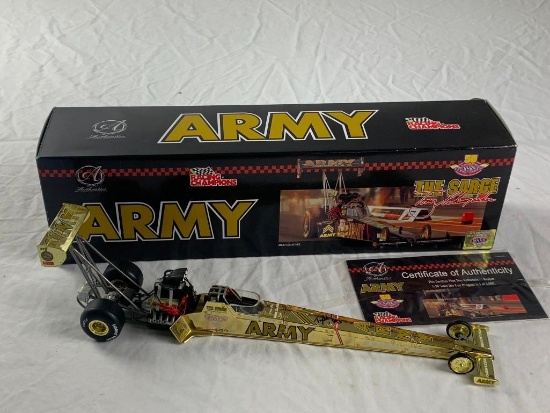 TONY SCHUMACHER The Sarge ARMY Matco Tools 2001 NHRA GOLD Dragster Racing Champions AUTOGRAPH