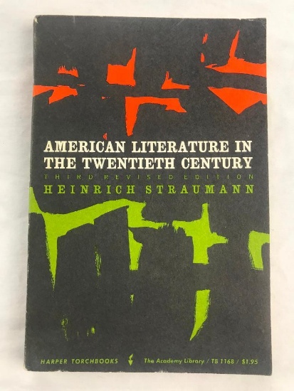 1965 "American Literature" by Heinrich Straumann PAPERBACK