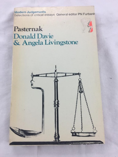 1969 "Modern Judgements: Pasternak" by Donald Davie and Angela Livingstone HARDCOVER