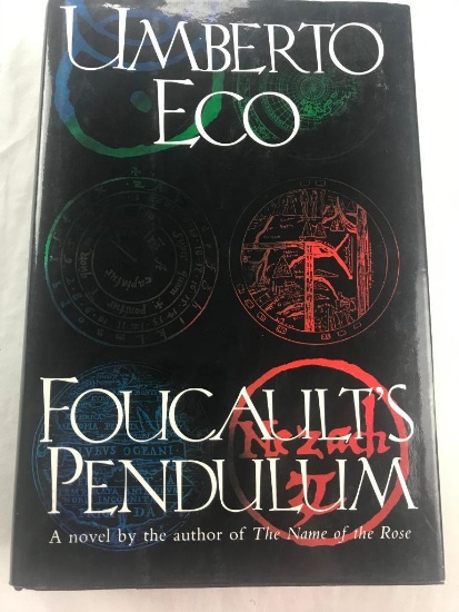 1988 "Foucault's Pendulum" by Umberto Eco HARDCOVER