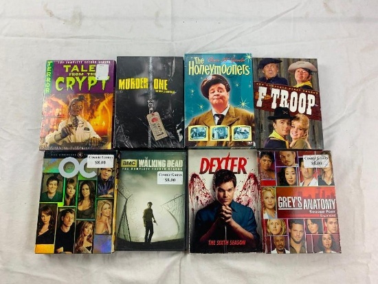 Lot of 8 DVD TV Series Seasons- Walking Dead, Tales From The Crypt, Dexter, Murder One and others