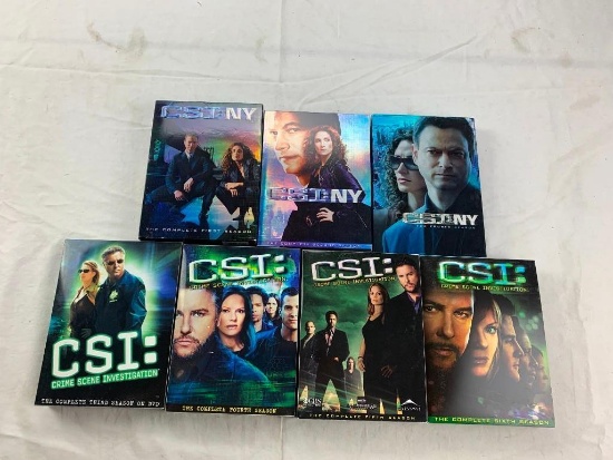 Lot of 7 CSI and CSI New York DVD TV Series Seasons