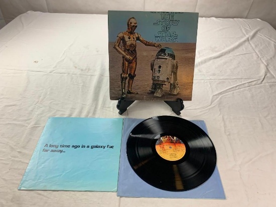 The STORY OF STAR WARS Record Album Record LP 1977 with Photo Album